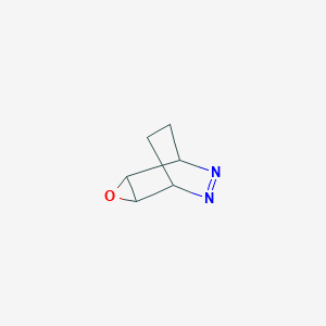 molecular formula C6H8N2O B158940 3-Oxa-6,7-diazatricyclo[3.2.2.02,4]non-6-ene CAS No. 131700-09-9
