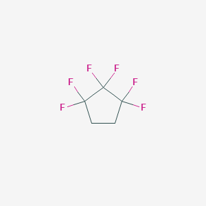 molecular formula C5H4F6 B1589409 1,1,2,2,3,3-Hexafluorocyclopentane CAS No. 123768-18-3