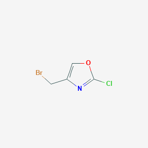 molecular formula C4H3BrClNO B1589424 4-(Bromomethyl)-2-chlorooxazole CAS No. 706789-08-4