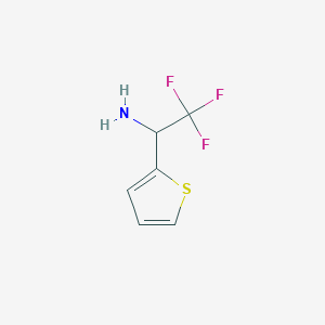 molecular formula C6H6F3NS B1589427 2,2,2-Trifluoro-1-(thiophen-2-YL)ethanamine CAS No. 65686-95-5
