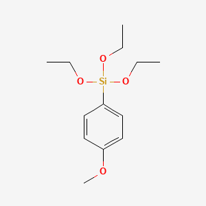 molecular formula C13H22O4Si B1589428 三乙氧基(4-甲氧基苯基)硅烷 CAS No. 21130-91-6