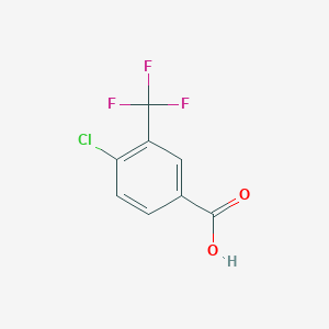 molecular formula C8H4ClF3O2 B158943 4-氯-3-(三氟甲基)苯甲酸 CAS No. 1737-36-6