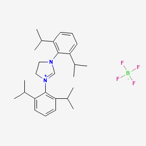 molecular formula C27H39BF4N2 B1589439 1,3-Bis(2,6-diisopropylphenyl)-4,5-dihydroimidazolium tetrafluoroborate CAS No. 282109-83-5