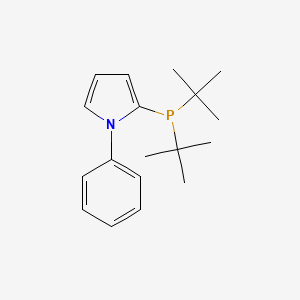 molecular formula C18H26NP B1589441 2-(Di-tert-butyl-phosphino)-1-phenyl-1H-pyrrole CAS No. 672937-61-0