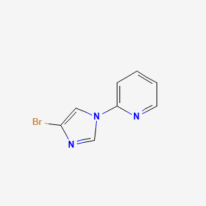 molecular formula C8H6BrN3 B1589446 2-(4-Bromo-1H-imidazol-1-YL)pyridine CAS No. 556775-77-0