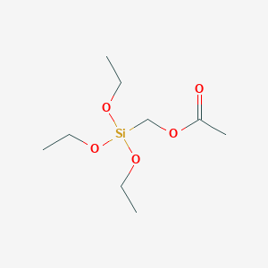 molecular formula C9H20O5Si B1589453 Acetoxymethyltriethoxysilane CAS No. 5630-83-1