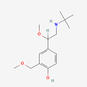 molecular formula C15H25NO3 B1589455 4-(2-(tert-Butylamino)-1-methoxyethyl)-2-(methoxymethyl)phenol CAS No. 870076-73-6