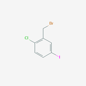 molecular formula C7H5BrClI B1589466 2-Chloro-5-iodobenzyl bromide CAS No. 793695-85-9