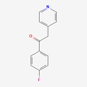 molecular formula C13H10FNO B1589485 1-(4-Fluorophenyl)-2-(pyridin-4-YL)ethanone CAS No. 6576-05-2