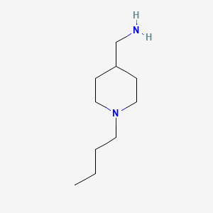 molecular formula C10H22N2 B1589488 4-Aminomethyl-1-N-butylpiperidine CAS No. 65017-57-4