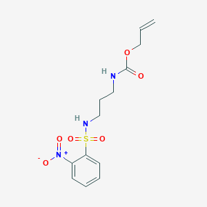 molecular formula C13H17N3O6S B1589492 Allyl [3-(2-Nitrobenzenesulfonamido)propyl]carbamate CAS No. 312283-45-7