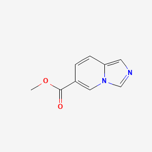 molecular formula C9H8N2O2 B1589493 Methyl imidazo[1,5-a]pyridine-6-carboxylate CAS No. 139183-89-4