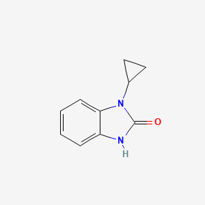 molecular formula C10H10N2O B1589495 1-Cyclopropyl-1H-benzo[d]imidazol-2(3H)-one CAS No. 202859-73-2