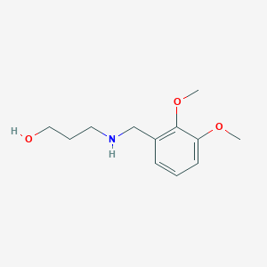 molecular formula C12H19NO3 B158950 3-(2,3-Dimethoxy-benzylamino)-propan-1-ol CAS No. 137788-51-3