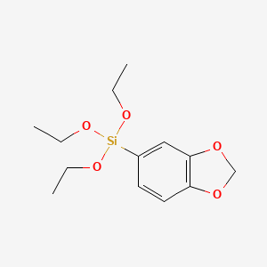 molecular formula C13H20O5Si B1589501 Silane, 1,3-benzodioxol-5-yltriethoxy- CAS No. 376353-50-3
