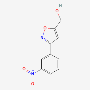 molecular formula C10H8N2O4 B1589502 [3-(3-Nitrophenyl)-1,2-oxazol-5-yl]methanol CAS No. 438565-35-6