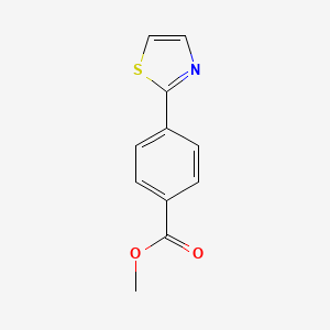 molecular formula C11H9NO2S B1589514 Methyl 4-(thiazol-2-Yl)benzoate CAS No. 305806-42-2