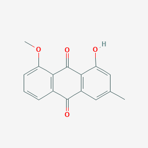 molecular formula C16H12O4 B1589521 1-Hydroxy-8-methoxy-3-methylanthracene-9,10-dione CAS No. 3300-25-2