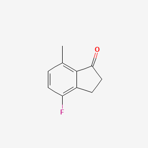 molecular formula C10H9FO B1589525 4-Fluoro-7-methyl-indan-1-one CAS No. 828267-45-4
