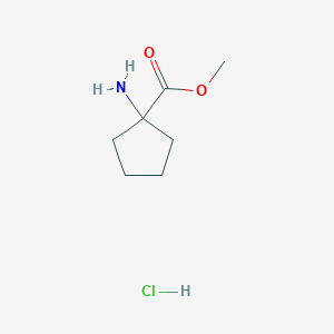 molecular formula C7H14ClNO2 B1589529 Methyl 1-aminocyclopentanecarboxylate hydrochloride CAS No. 60421-23-0