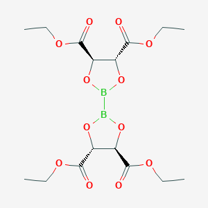 molecular formula C16H24B2O12 B1589535 双(二乙基-L-酒石酸甘醇酸盐)二硼 CAS No. 480438-20-8