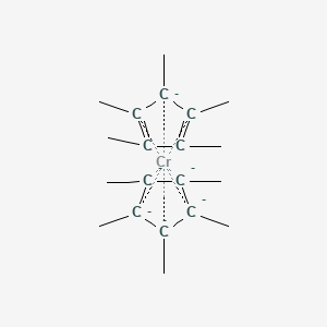 molecular formula C20H30Cr B1589539 chromium;1,2,3,4,5-pentamethylcyclopenta-1,3-diene;1,2,3,4,5-pentamethylcyclopentane CAS No. 74507-61-2