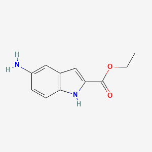 molecular formula C11H12N2O2 B1589542 5-氨基-1H-吲哚-2-羧酸乙酯 CAS No. 71086-99-2