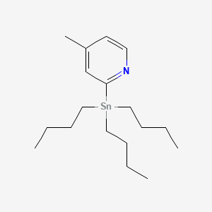 molecular formula C18H33NSn B1589545 4-甲基-2-(三丁基锡基)吡啶 CAS No. 301652-23-3