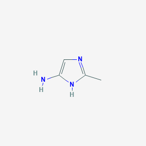 molecular formula C4H7N3 B1589549 2-甲基-1H-咪唑-5-胺 CAS No. 88718-92-7