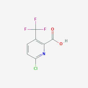 molecular formula C7H3ClF3NO2 B1589553 6-chloro-3-(trifluoromethyl)pyridine-2-carboxylic Acid CAS No. 796090-24-9