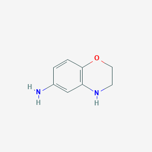 molecular formula C8H10N2O B1589556 3,4-二氢-2H-1,4-苯并噁嗪-6-胺 CAS No. 26011-57-4