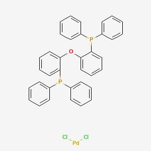 molecular formula C36H28Cl2OP2Pd B1589558 Dichloro[bis(diphenylphosphinophenyl)ether]palladium(II) CAS No. 205319-06-8