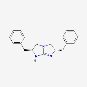 molecular formula C19H21N3 B1589588 (2S,6S)-2,6-Dibenzyl-2,3,5,6-tetrahydro-1H-imidazo[1,2-a]imidazole CAS No. 877773-30-3
