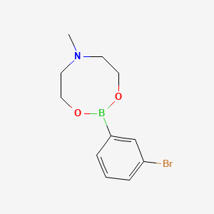 molecular formula C11H15BBrNO2 B1589589 2-(3-Bromophenyl)-6-methyl-1,3,6,2-dioxazaborocane CAS No. 374538-00-8