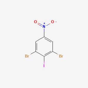 molecular formula C6H2Br2INO2 B1589594 1,3-二溴-2-碘-5-硝基苯 CAS No. 98137-96-3