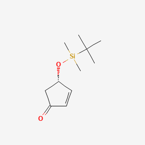 molecular formula C11H20O2Si B1589596 (S)-4-(tert-Butyldimethylsilyloxy)-2-cyclopentenone CAS No. 61305-36-0