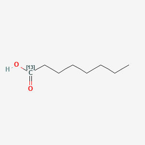 B1589598 Octanoic acid 1-C-13 CAS No. 59669-16-8