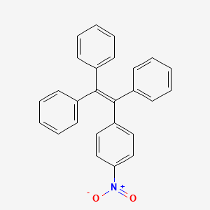B1589601 Benzene, 1-nitro-4-(triphenylethenyl)- CAS No. 166264-70-6