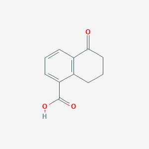 B1589602 5-Oxo-5,6,7,8-tetrahydro-naphthalene-1-carboxylic acid CAS No. 56461-21-3
