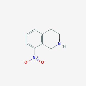 molecular formula C9H10N2O2 B1589609 8-Nitro-1,2,3,4-tetrahydroisoquinoline CAS No. 791040-11-4