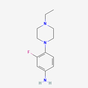 B1589611 4-(4-Ethylpiperazin-1-YL)-3-fluoroaniline CAS No. 873537-27-0