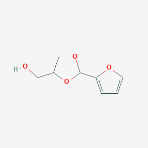 molecular formula C8H10O4 B158962 [2-(furan-2-yl)-1,3-dioxolan-4-yl]methanol CAS No. 1708-42-5