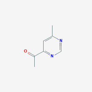molecular formula C7H8N2O B1589621 1-(6-Methylpyrimidin-4-yl)ethanone CAS No. 67073-96-5