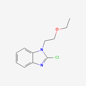 molecular formula C11H13ClN2O B1589624 2-chloro-1-(2-ethoxyethyl)-1H-benzimidazole CAS No. 87233-54-3