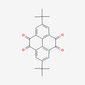 molecular formula C24H22O4 B1589626 4,5,9,10-Pyrenetetrone, 2,7-bis(1,1-dimethylethyl)- CAS No. 190843-93-7