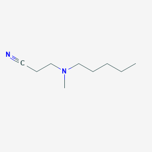 3-[Methyl(pentyl)amino]propanenitrile