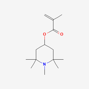 molecular formula C14H25NO2 B1589642 2-丙烯酸，2-甲基-，1,2,2,6,6-五甲基-4-哌啶基酯 CAS No. 68548-08-3