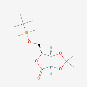 (3AR,6R,6aR)-6-(((tert-butyldimethylsilyl)oxy)methyl)-2,2-dimethyldihydrofuro[3,4-d][1,3]dioxol-4(3aH)-one