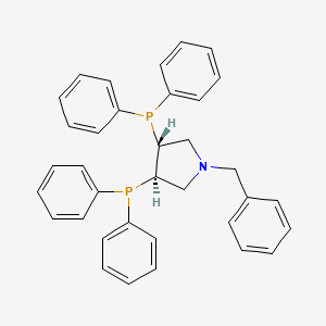 molecular formula C35H33NP2 B1589655 (+)-(3R,4R)-Bis(diphenylphosphino)-1-benzylpyrrolidine CAS No. 99135-95-2