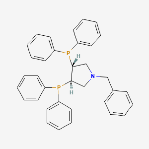 molecular formula C35H33NP2 B1589655 (3R,4R)-(+)-Bis(diphenylphosphino)-1-benzylpyrrolidine CAS No. 99135-95-2